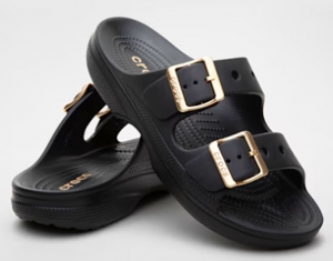 Crocs Metallic Buckle Saturday Sandal dámske čierne