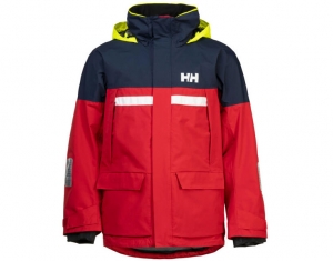 Helly Hansen PIER 4.0 JACKET pánska jachtárska bunda červeno-mod