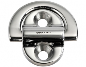 Folding pad eye 45x45mm 6mm ring (2 holes) Breaking load 1800kg