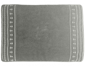 Rohož do kúpeľne - SANTORINI kotvy 60x45cm, šedá