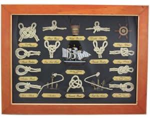 Obraz uzly drevo/sklo 40x30x3,5cm