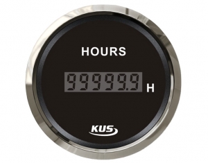 Počítadlo prevádzkových hodín čierne