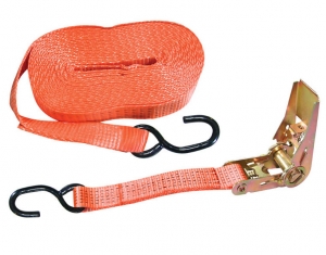 Popruh - gurtňa s račňou 6m oranžová