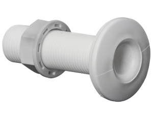 Gewinde-Seeventil, weißer Kunststoff, 3/4