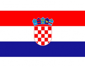 Vlajka Chorvátsko 30x45cm