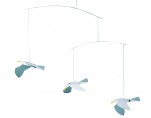 Závesná dekorácia flensted - 3 čajky